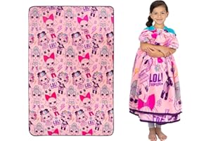 Franco Kids Bedding Super Soft Plush Throw Blanket, 62 in x 90 in, LOL Surprise
