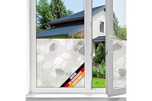 d-c-fix Pellicola vetri finestre privacy adesivo statico premium Amena oscurante opaca anti-uv decorative impermeabile per cucina, casa, ufficio, bagno, doccia carta 45 x 150 cm