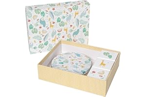 baby Art Caja de recuerdos con cajas de primera dentición y caja mágica, kit de huellas de pies y manos, para guardar los recuerdos del bebé, tucanes
