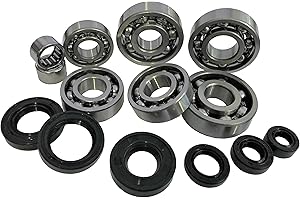 KHPERFORMANCE Set motore completo Cuscinetti con anelli di tenuta albero Set Minarelli AM6 50cc