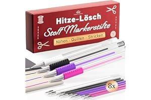 Lange & König® Hitze-Stoffmarker Set für Nähen & Quilten [900m Schreiblänge] - Nähzubehör Zubehör Schneiderkreide Alternative Nähmaschinen Zubehör Nähen & Stoffe Nähzeug Sewing Accessories