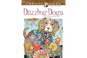 Creative Haven Dazzling Dogs Coloring Book