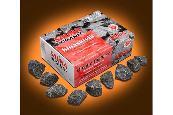 Pierres de sauna finlandaises, 20 kg, taille 1
