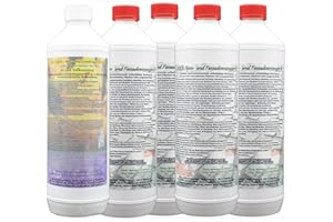 A.K.B. Steinreiniger/Fassadenreiniger S Konzentrat,Reinigung und Langzeitschutz für bis zu 3000m²,Artikel 7905 (4L Steins, 1L 60Fach)