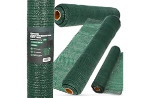 Instalguru Brise Vue Occultant 1,5m x 25m Filet d'Ombrage Jardin Balcon Rambardes Terrasse Paravent Clôture Rouleau Tissu Protection Rayons UV 90% Résistant Déchirures Vent Renforcé