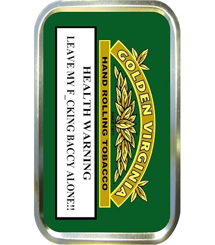 GOLDEN VIRGINA-WARNING 2oz TOBACCO TIN,PILL BOX,BACCY TIN : Amazon.co.uk:  Health & Personal Care