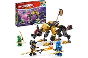 LEGO 71790 Ninjago Le Chien de Combat Dragon Imperium, Jouet de Ninja avec Monstre, Figurine Mythique Articulée et 3 Minifigurines, Cadeau Enfants Dès 6 Ans, Garçons et Filles