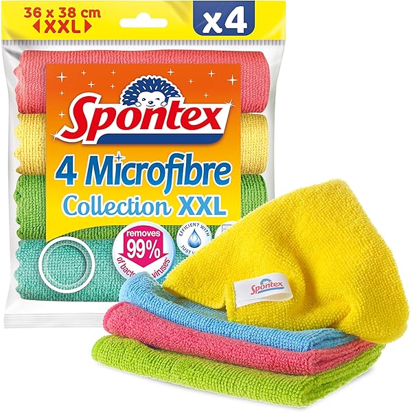 Guanti Spontex Essential In Lattice - Taglia S, Confezione 4 Paia Con Felpatura Interna - Foto 3