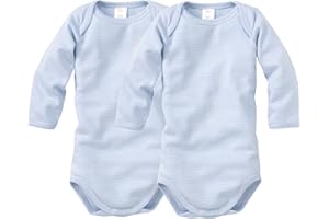 wellyou – Langarmbody Baby & Kinder aus 100% Baumwolle – Babybody für Mädchen & Jungen – 2er Set Langarm Baby Body in Größe 50-134 – Made in EU