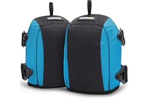 Thunderbolt Genouillères de travail en cuir parfaites pour les sols, la construction, le jardinage, la toiture, la menuiserie avec rembourrage en mousse épaisse, sangles réglables solides