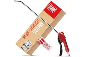 mr. soda blaster | Druckluftpistole lang 500mm in Industriequalität - Luftpistole | Luftdruckpistole | Ausblaspistole lang reinigt Oberflächen | Druckluft Zubehör für Kompressor | AP-500