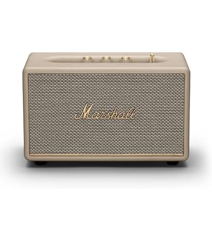 Marshall Woburn III Wireless Bluetooth Speaker, Cream, One