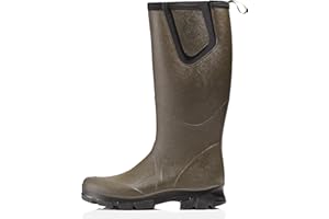 LEMIGO Professionali Galosce da Uomo in Neoprene PU da Caccia Pesca Suola Antiscivolo Leggere Silenziose ed Elastiche Suola Geometrica