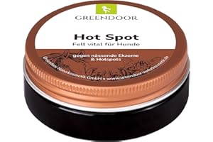 GREENDOOR Hot Spot Balsam 50ml, Fell vital Hund, bei punktuellen Entzündungen, Linderung des Juckreizes, Regeneration der Haut