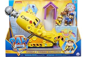 Paw Patrol - Bulldozer Deluxe Ruben + 3 Figurines La Pat' Patrouille - Le Film
