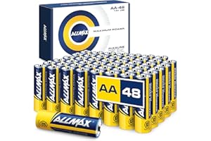 ALLMAX BATTERY Allmax AA (LR6) Maximum Power Alkaline Double A Batteries (48 Count) – Ultra Long-Lasting, Leakproof Design, 10-Year Shelf Life, Maximum Performance (1.5V)