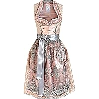 Alpenmärchen Dirndl Dirndl Armanda in türkis - ALM990, Trachtenkleid