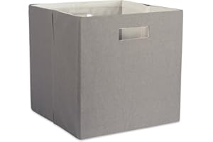 DII Kolekcja organizerów do przechowywania Poly-Cube, twardych, składanych, solidnych, dużych, szary