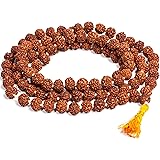 SAUBHAGYA GLOBAL Wood Brown Rudraksha Jaap Mala for Astrology (108+1 Beads)