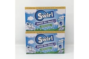 SWIRL Tumble Dryer Sheets - 2 packs of 45 sheets - 90 in total