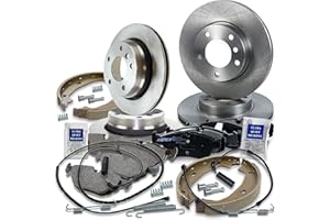 ‎ATEC GERMANY ATEC Germany Bremsenset inkl. Bremsscheiben Vorne Ø 286 mm Belüftet + Hinten Ø 276 mm Belüftet + Bremsbeläge Vorne & Hinten + Bremsbacken Hinten Kompatibel mit BMW 3er (E46)