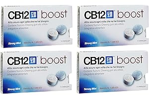CB12 Boost Sugar Free Gum - Strong Mint (4) by CB12