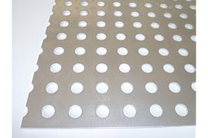 B&T Metall Aluminium Lochblech 2,0 mm stark Rundlochung Ø 10 mm gerade RG 10-20 Größe 200 x 400 mm (20 x 40 cm)