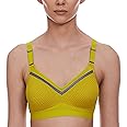 Triumph International Women's Polyester Wire Triumph Triaction Free Motion Padded Wireless High Bounce Control Sports Bra (110I560_Yellow, Summer Lime_32D)