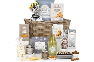 Virginia Hayward Christmas Hamper, Alcohol Free Feast - Hampers & Gourmet Gifts, Festive Nibbles and Treats including Mince Pies, Christmas Pudding, Cake and More - Luxurious Christmas Presents