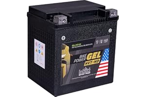 ‎INTACT intAct - Bike-Power GEL-HVT-02, GHD32HL, Gel Motorradbatterie 12V 32Ah 445A (EN), Gel Batterie mit 30% mehr Startleistung für Roller, Motorrad, Quad, Rasentraktor uvm.