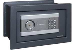 ARREGUI Stylo 19010W-S1 Cassaforte a muro con serratura a chiave e codice | Cassaforte da incaso a parete con alto livello di sicurezza | Facile da installare | 21 x 32 x 20 cm | 8L