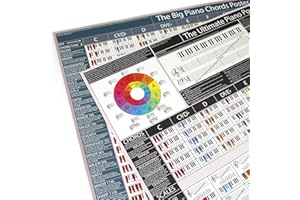 BIRDS PIANO ACADEMY The Ultimate Piano Poster Bundle (Set of 2) - Illustrated Piano Chords, Scales & Music Theory Prints | Piano Practice Aids for Pianists, Singers, Songwriters & Music Producers (A1 Size Folded)