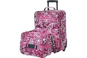 Rockland Zestaw bagażowy unisex, Różowa bandana, 2-Piece Set (14/19), Plecak dziecięcy