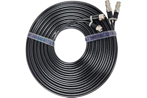 Inbrackets Twin Satellite Shotgun Coax Cable Extension Kit with Pre Fitted Professional Compression F Connectors for Sky Q | Freesat | By Inbrackets (3 Metres, Black)