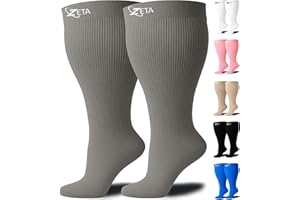 Zeta Wear Kompressionsstrümpfe dicke Waden, bequeme nunterstützung, verhindert Schwellungen, Schmerzen, große Manschetten