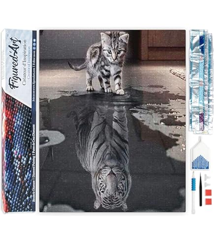 Figured'Art Diamond Painting Set Tokyo Shibuya | 40x50cm Mit Rahmen | 5D Diamantmalerei Für Erwachsene