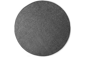 KARAT Tappeto rotondo Ø 50 cm antracite – Moderno tappeto a pelo corto per cameretta dei bambini, tappeto da gioco, tappeto per bambini a coccodrillo