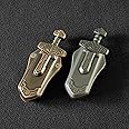T-Conceal EDC Sword Decompression Toys Fidget Sliders Fidget Toys Stress Relief for Adults Magnetic Metal Toys Anti-Anxiety Office Desk Toys (Grey+Bronze)