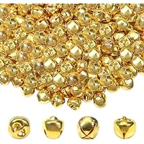 200 Clochettes De Noël En Métal - Grelots Or Et Argent Pour Déco, Bijoux DIY Et Guirlandes