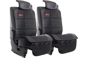 ‎STUFF FROM ABOVE stuff from above® universaler-Autositzschoner, Rutschfester-Autositzbezug, ISO-fix-geeignete Kindersitzunterlage für alle Automarken, abwischbare-Autositzauflage Schutzunterlage (2er Set)