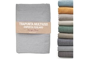 Jarapa Home Made with love Copriletto (Grigio, 180x280 cm)
