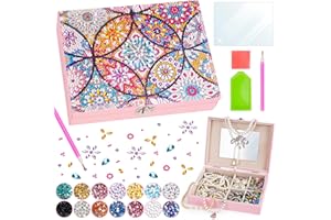 EICHHOO Geschenk Mädchen 5-6-7-8-9 Jahre: Basteln Mädchen 5 6 7 8 9 10 Jahre Diamond Painting Schmuckkästchen Bastelset Kinder Spielzeug ab 6-10 Jahre Mandala Geschenke für Madchen Geburtstag Geschenkideen