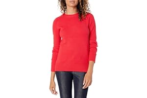 Amazon Essentials Jersey Suave de Cuello Redondo, Manga Larga y Corte Estándar Mujer