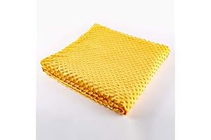 Sleepymoon Überzug für Gewichtsdecke, weicher, atmungsaktiver, Warmer Steppbezug (Orange Baumwolle+Flanell, 122 * 183 cm)