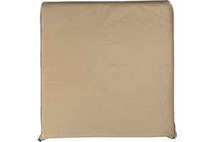 Brillars Garden Chair Foam Cushion For Rattan Furniture - Waterproof Zip Remoavble Cover, Multi Use Indoor Outdoor Chairs Patio Office Pads, Thick Cushions (55cm x 55cm x 10cm, Sand)