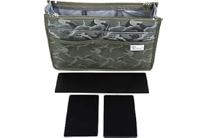 Periea - Organiseur de Sacs à Main - Chelsy Prime - 14 Couleurs Disponibles - Petit, Moyen ou Grand (Camouflage Kaki, Grand)