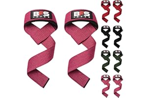 BFS IMPEX Lifting Straps for Weightlifting, Weightlifting Cotton Straps with Neoprene Padding for Men women Gym Wrist Straps for Bodybuilding powerlifting, Strength Training and Deadlifting