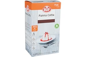 ‎RUF RUF Panna Cotta without Cooking, Traditional Italian Dessert for Serving with Fruit Sauce in Glass or Fallen, for Buffet or Menu, Bulk Pack, 1x1000g