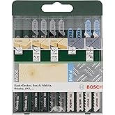 Bosch Professional Accessories Decoupage Saw Set, Green, 10 Pieces