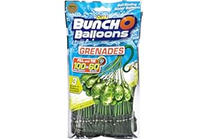 SHS-Yard ZURU Bunch O Balloons - 105 Stück / 100 in 60 Sekunden/selbstschließend/WASSERBALLONS / 3 Bündel á 35 Wasserbomben/Water Balloons Seal/SELF Seal/Grenades